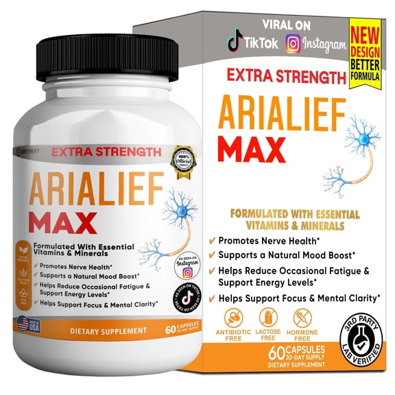 GreenVify Arialief Max Herbal Support Supplement
