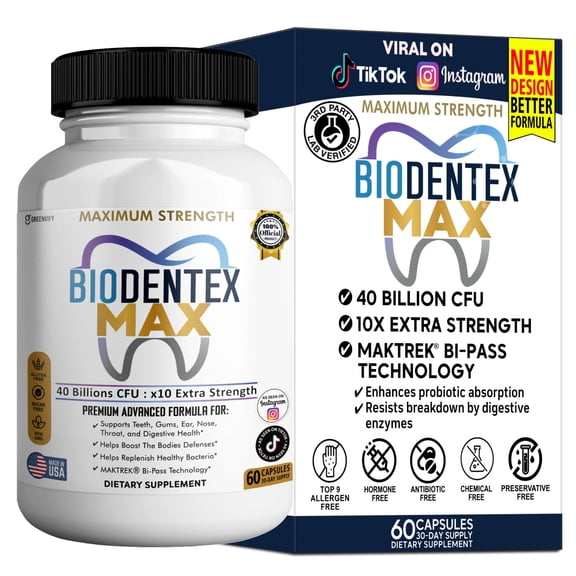 GreenVify BioDentex Max Daily Oral Care & Gum Support Supplement