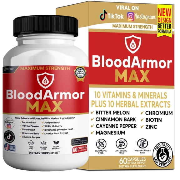 GreenVify BloodArmor Max Blood Health & Circulatory Wellness Support Dietary Supplement