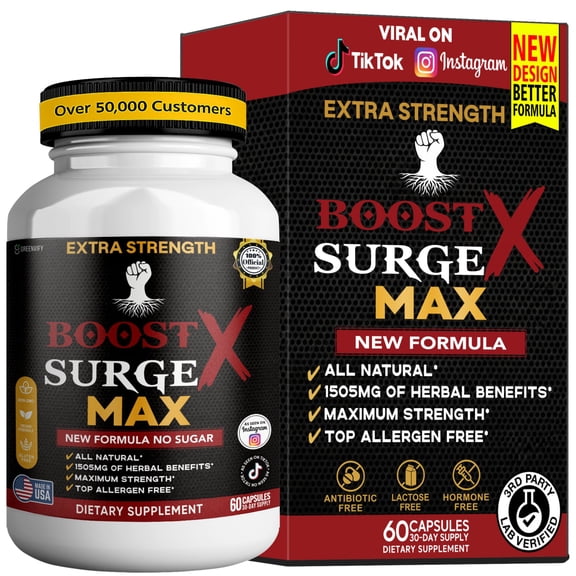 GreenVify Boost Surge X Max Energy, Vitality & Daily Wellness Support Supplement