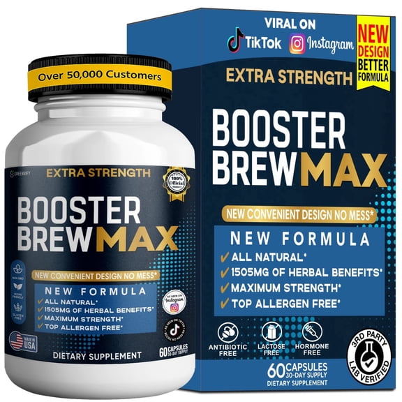 GreenVify Booster Brew Max Energy & Daily Support Supplement