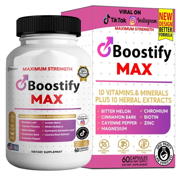 GreenVify Boostify Max Daily Lifestyle & Wellness Support Supplement, Adult Nutritional Formula