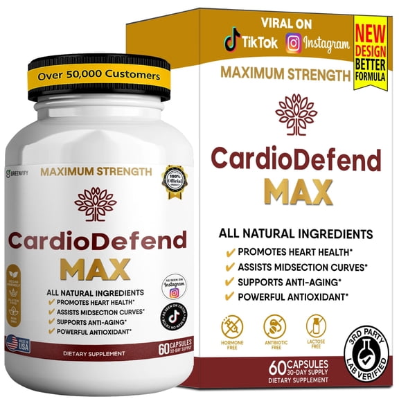 GreenVify Cardio Defend Max Heart Health & Daily Support Supplement