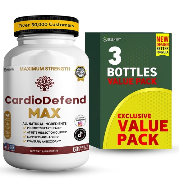 GreenVify Cardio Defend Max Heart Health & Daily Support Supplement