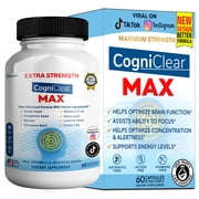 GreenVify Cogniclear Max   Daily Brain, Memory & Focus Health Support Dietary Supplement