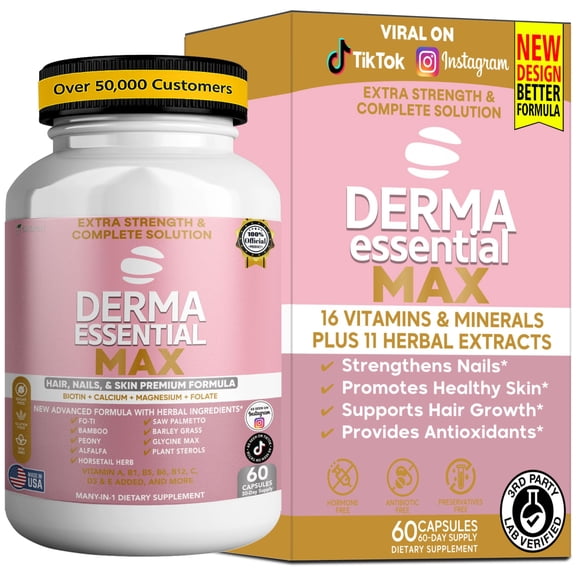 GreenVify Derma Essential Max Skin Health & Beauty Wellness Support Supplement