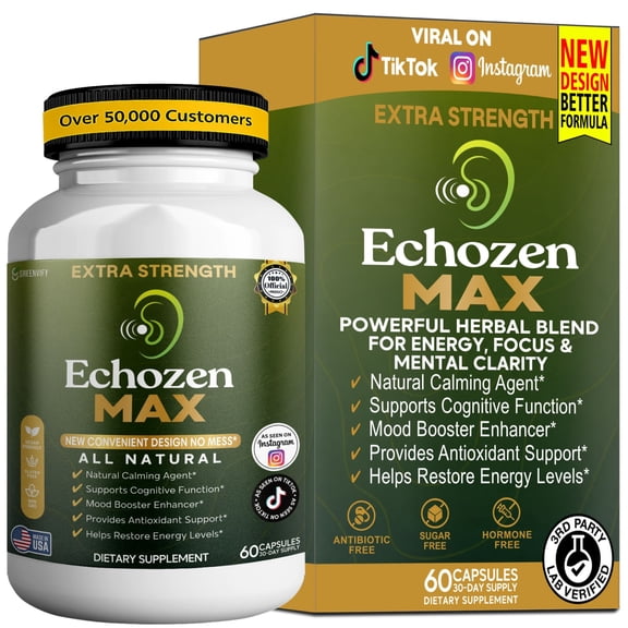 GreenVify EchoZen Max Premium Herbal Dietary Supplement for Adults