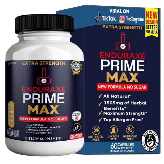 GreenVify Enduraxe Prime Max – Daily Vitality & Performance Support Supplement, Adult Nutritional Formula