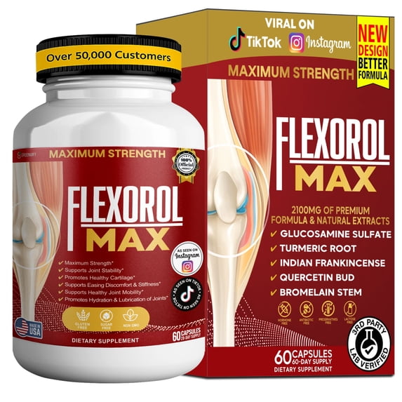 GreenVify Flexorol Max Joint & Mobility Support Dietary Supplement Capsules