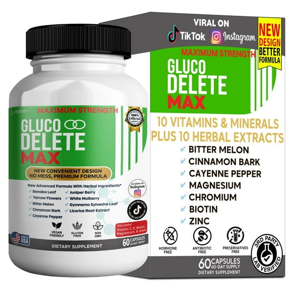 GreenVify Gluco Delete Max – Daily Metabolic & Wellness Support Formula,