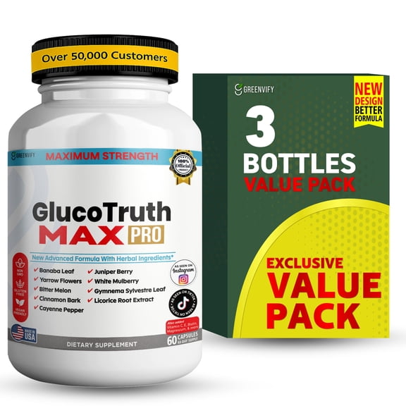 GreenVify GlucoTruth Max Pro Blood Sugar Support Supplement