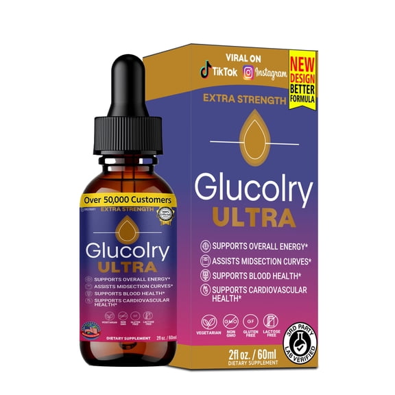 GreenVify Glucolry Ultra Extra Strength Blood & Energy Support Liquid Supplement