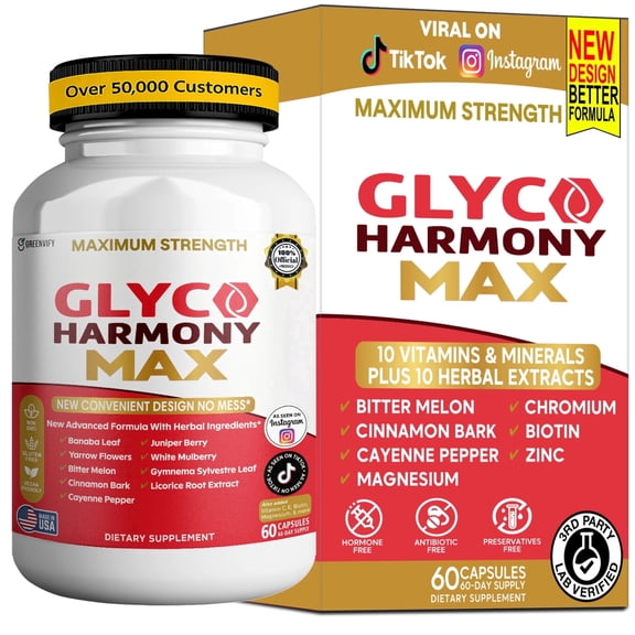 GreenVify Glyco Harmony Max Daily Dietary Supplement Advanced Metabolic Support Formula