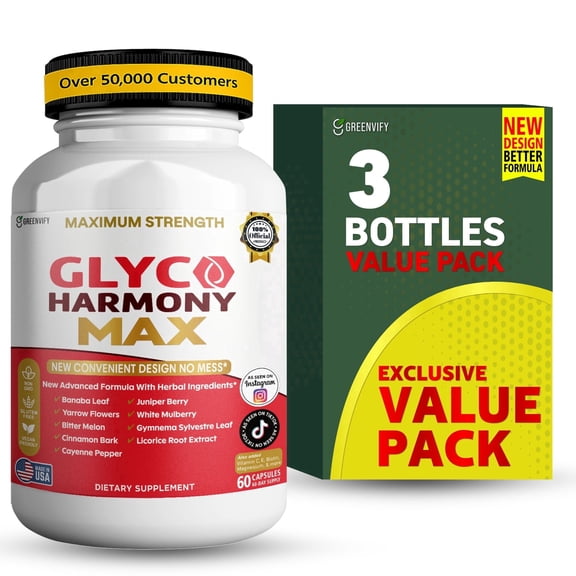 GreenVify Glyco Harmony Max Daily Dietary Supplement Advanced Metabolic Support Formula