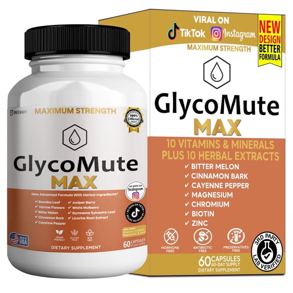 GreenVify Glyco Mute Max – Blood Sugar & Metabolic Wellness Support Formula