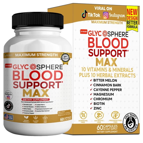 GreenVify Glyco Sphere Blood Support Max Daily Blood Health & Wellness Support Supplement