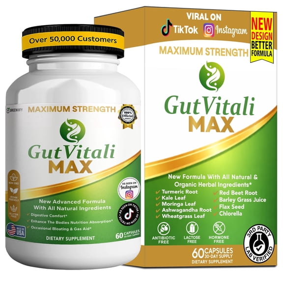 GreenVify GutVitali Max – Digestive Health Support Supplement