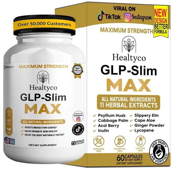 GreenVify Healtyco GLP-Slim Max – Daily  Dietary Supplement, Advanced Metabolic Support