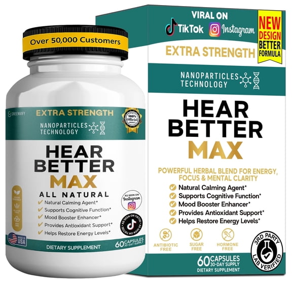 GreenVify HearBetter Max – Hearing Health Support Supplement