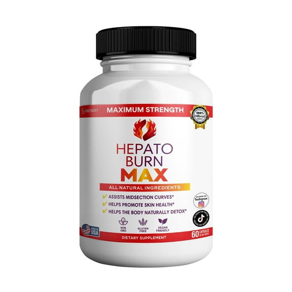 GreenVify HepatoBurn Max Liver Health & Metabolism Support, 60 Capsules