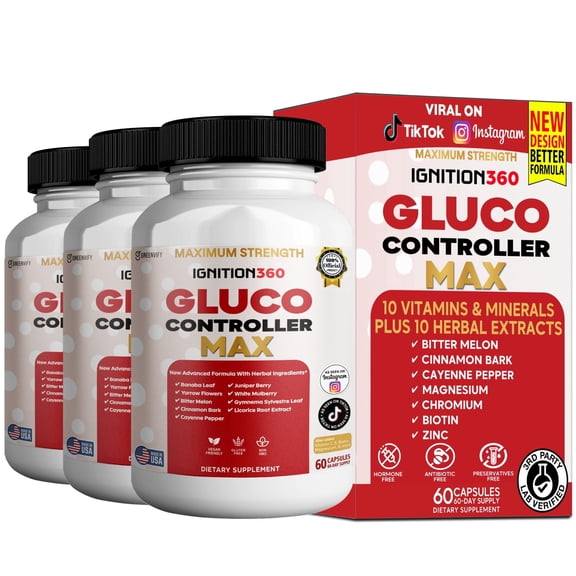 GreenVify Ignition 360 Gluco Controller Max Blood Sugar & Metabolic Balance Support