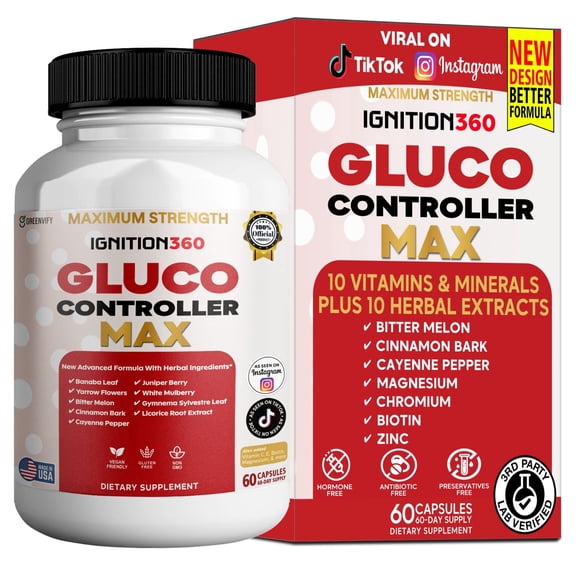 GreenVify Ignition 360 Gluco Controller Max Blood Sugar & Metabolic Balance Support
