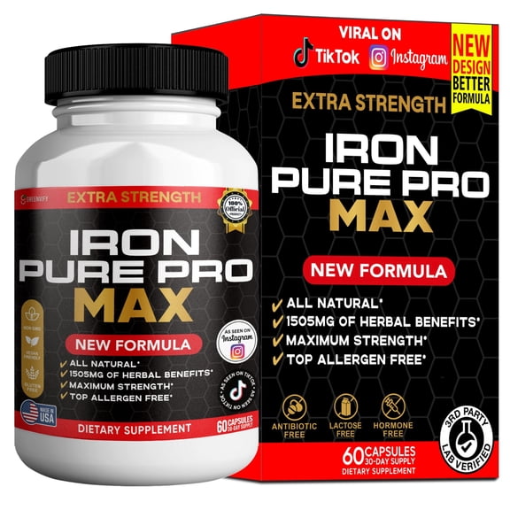 GreenVify Iron Pure Pro Max – Daily Iron & Vitality Support Supplement