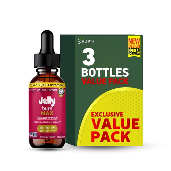 GreenVify Jelly Burn Max Liquid Metabolism Support Supplement – Supports Energy & Daily Wellness