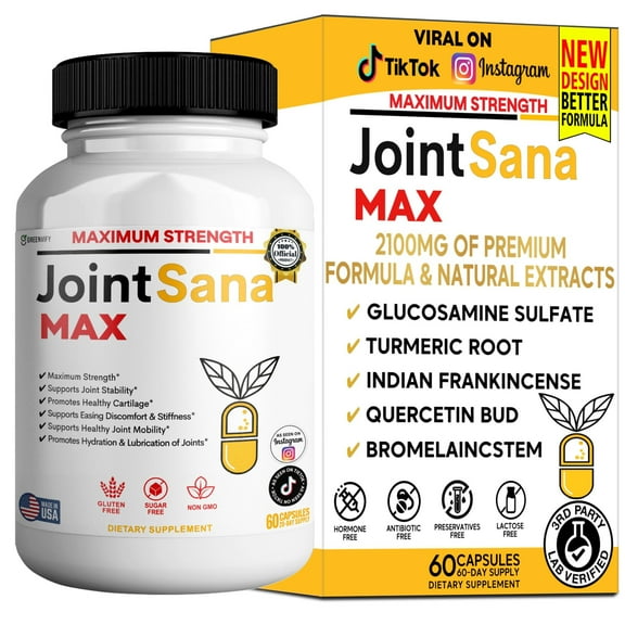 GreenVify Joint Sana Max – Daily Joint Comfort & Mobility Support Formula,