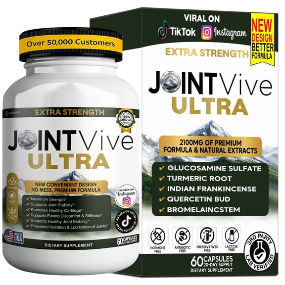 GreenVify JointVive Ultra – Joint Support Dietary Supplement for Daily, Advanced Mobility & Comfort