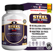 GreenVify Steel Bite Pro Max Oral Health Support Supplement, 60 Capsules