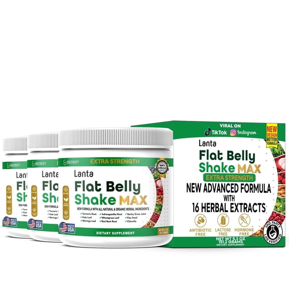 GreenVify Lanta Flat Belly Shake Max Nutritional Drink Mix