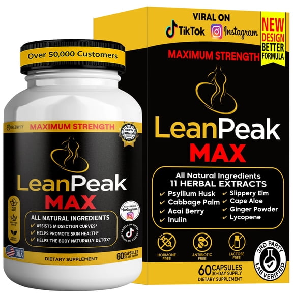 GreenVify LeanPeak Max Premium Dietary Supplement for Adults