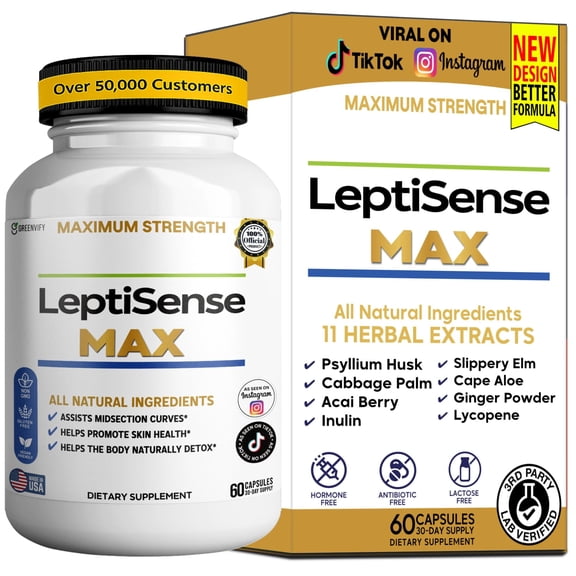 GreenVify LeptiSense Max Daily Metabolism & Support Supplement