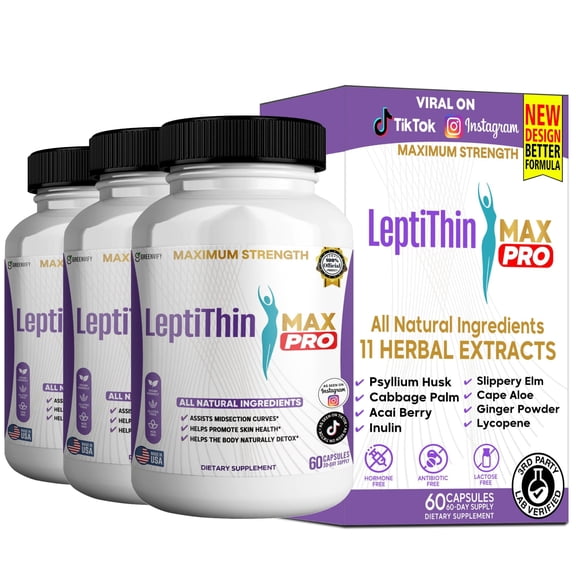 GreenVify LeptiThin Max Pro Metabolic Balance & Active Lifestyle Wellness Support Dietary Supplement