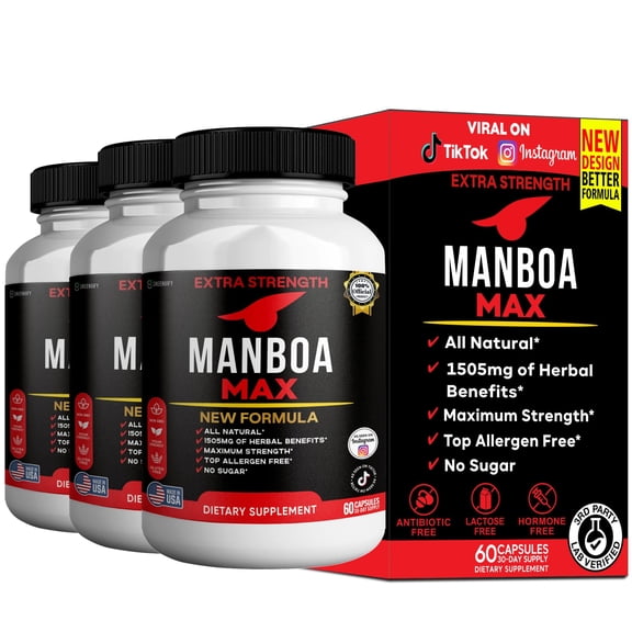 GreenVify Manboa Max – Men’s Daily Vitality, Energy & Performance Support Supplement