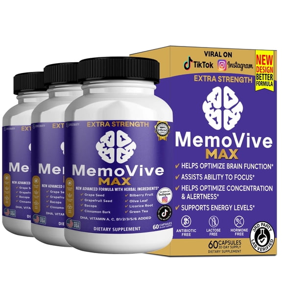 GreenVify Memo Vive Max – Daily Memory & Cognitive Wellness Support Supplement