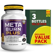 GreenVify MetaBurn Plus Dietary Supplement Capsules   Daily Nutritional Supplement for Adults   Easy-to-Swallow Capsules
