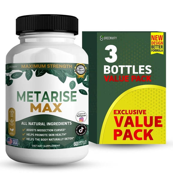 GreenVify MetaRise Max  Metabolism & Energy Support Supplement