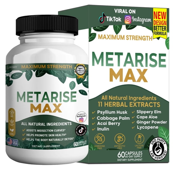 GreenVify MetaRise Max  Metabolism & Energy Support Supplement