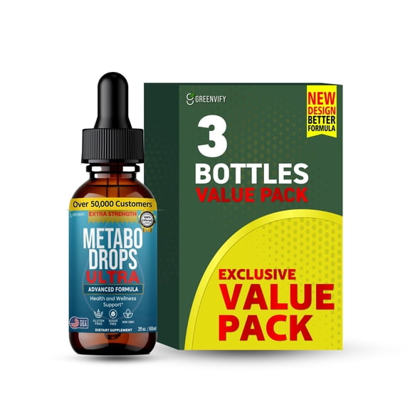 GreenVify Metabo Drops Ultra  Daily Wellness Liquid Dietary Supplement, Advanced Metabolic Support Formula