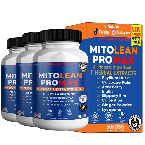 GreenVify Mito Lean Pro Max Daily Metabolism & Energy Support Supplement