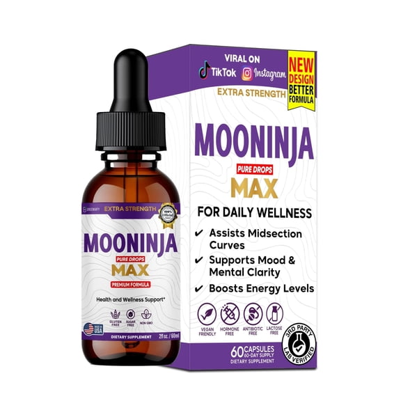 GreenVify Mooninja Pure Drops Max – Daily Metabolic & Wellness Support Liquid Dietary Supplement