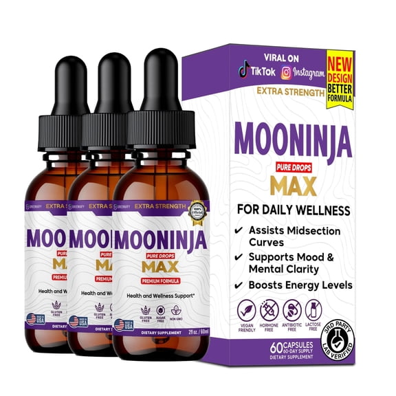 GreenVify Mooninja Pure Drops Max – Daily Metabolic & Wellness Support Liquid Dietary Supplement
