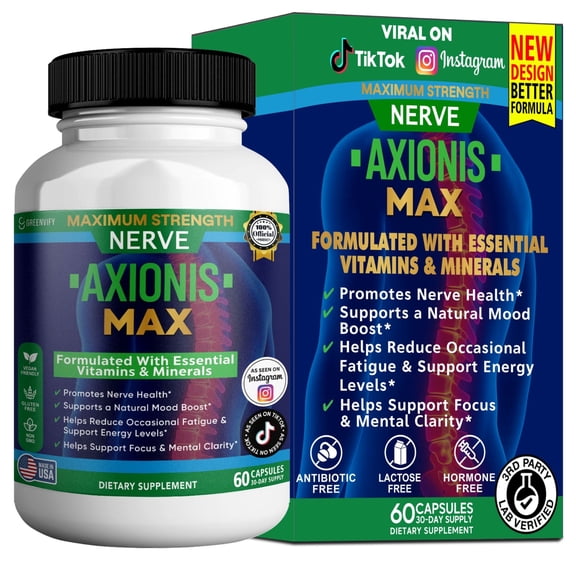 GreenVify Nerve Axionis Max – Daily Nerve & Support Supplement
