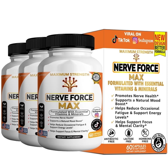 GreenVify Nerve Force Max  Advanced Daily Nerve  & Nutritional Support Formula