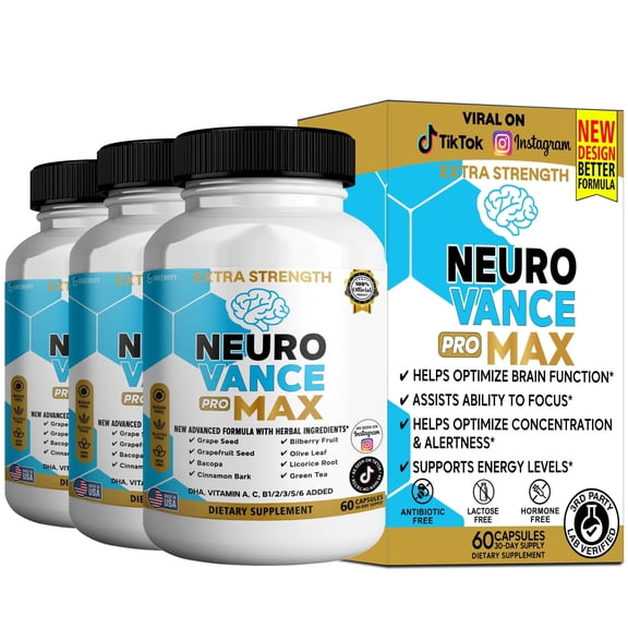 GreenVify Neuro Vance Pro Max Brain , Focus & Cognitive Support Formula