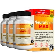GreenVify NeuroFlare Max   Daily Brain, Focus & Nervous System Wellness Support Dietary Supplement