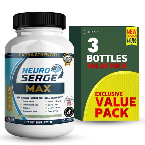 GreenVify NeuroSerge Max – Brain Health, Focus & Cognitive Support Supplement