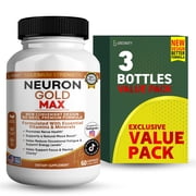 GreenVify Neuron Gold Max   Daily Brain & Cognitive Wellness Support Supplement